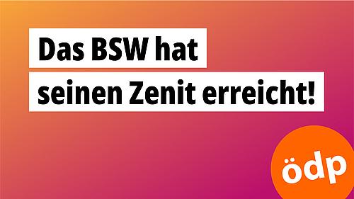 Das BSW hat seinen Zenit erreicht Das BSW hat seinen Zenit erreicht