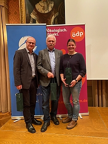 Die Referenten des Abends von links nach rechts: Norbert Schäffer (LBV), Josef Schmid (AbL) und Agnes Becker (ÖDP)