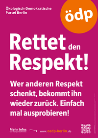 Plakat-Motiv "Rettet den Respekt!"