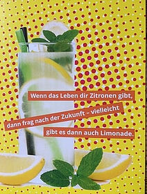 Aktionskarte Gewinnspiel Spruch