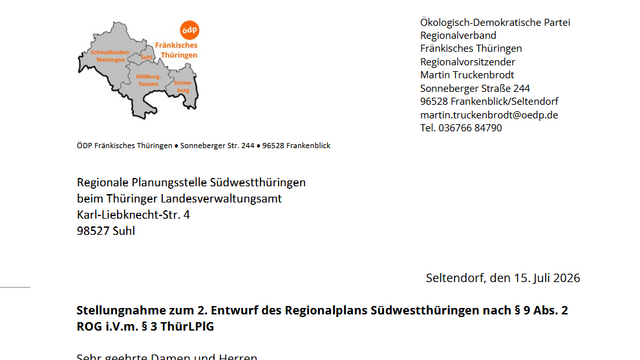 Screenshot Stellungnahme